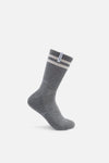 Zonal Organic Cotton Socks, Grey Melange/White