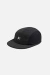 Nylon Paneled Mesh Hat, Black