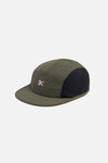 Nylon Paneled Mesh Hat, Green