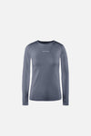 Aloe Long Sleeve Fitted Tee, Marine